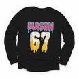 Baseball 6 7 Ice Cream Drip Number 67 Six Seven Meme Youth Long Sleeve Tee