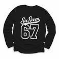 Baseball 6 7 Number 67 Six Seven Meme Boys Youth Kids Youth Long Sleeve Tee Baseball 6 7 Number 67 Six Seven Meme Boys Youth Kids Youth Long Sleeve Tee