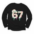 Baseball 67 Drip Six Seven Baseball Dripping Boys Kids Youth Long Sleeve Tee Baseball 67 Drip Six Seven Baseball Dripping Boys Kids Youth Long Sleeve Tee