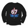 Baseball 67 Six Seven Gen Alpha Meme Drip Youth Long Sleeve Tee Baseball 67 Six Seven Gen Alpha Meme Drip Youth Long Sleeve Tee