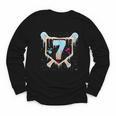 Baseball 7 Year Old Ice Cream Drip 7th Birthday Boy Number 7 Youth Long Sleeve Tee Baseball 7 Year Old Ice Cream Drip 7th Birthday Boy Number 7 Youth Long Sleeve Tee