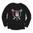 Baseball 8 Year Old Ice Cream Drip 8th Birthday Boys Player Youth Long Sleeve Tee