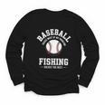 Baseball & Fishing Youth Long Sleeve Tee