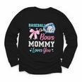 Baseball Or Bows Your Mommy Loves You Gender Reveal Matching Youth Long Sleeve Tee Baseball Or Bows Your Mommy Loves You Gender Reveal Matching Youth Long Sleeve Tee