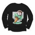 Baseball Boys Ice Cream Drip Baseball Boys Youth Mint Choco Youth Long Sleeve Tee