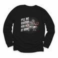 Baseball Catcher Waiting For You At Home Player Quote Youth Long Sleeve Tee