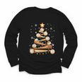 Baseball Christmas Tree Light Xmas Baseball Youth Long Sleeve Tee