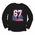 Baseball Drip 67 Meme Six Seven 6-7 Gen Alpha Slang Youth Long Sleeve Tee Baseball Drip 67 Meme Six Seven 6-7 Gen Alpha Slang Youth Long Sleeve Tee