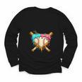 Baseball Drip For Boys Ice Cream Dripping Baseball Sport Youth Long Sleeve Tee