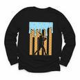 Baseball Drip Dripping Ice Cream Sport Player American Flag Youth Long Sleeve Tee