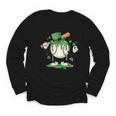 Baseball Drip Ice Cream Boys Kids Shamrock St Patricks Day Youth Long Sleeve Tee