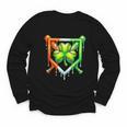 Baseball Drip Ice Cream St Patricks Day Shamrock Lucky Youth Long Sleeve Tee Baseball Drip Ice Cream St Patricks Day Shamrock Lucky Youth Long Sleeve Tee