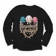 Baseball Drip Icecream Youth Long Sleeve Tee