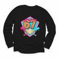 Baseball Drip Jersey Number 67 For Players & 67th Birthday Youth Long Sleeve Tee Baseball Drip Jersey Number 67 For Players & 67th Birthday Youth Long Sleeve Tee