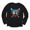 Baseball Drip Number 67 Player Or 67Th Birthday Youth Long Sleeve Tee