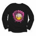 Baseball Drip Pink Glove Respect The Drip Youth Boys Girls Youth Long Sleeve Tee