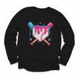 Baseball Drip Purple Glove Respect The Drip Youth Boys Girls Youth Long Sleeve Tee