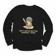 Baseball Frog Saying Batting Retro Artwork Youth Long Sleeve Tee Baseball Frog Saying Batting Retro Artwork Youth Long Sleeve Tee