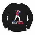 Make Baseball Great Again Donald Trump Baseball Youth Long Sleeve Tee Make Baseball Great Again Donald Trump Baseball Youth Long Sleeve Tee