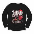 Baseball Happy 100 Days Of School Boy Girl Kid Teacher Youth Long Sleeve Tee