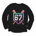 Baseball Ice Cream Drip 67 Player Dabbing Six Seven Boys Youth Long Sleeve Tee Baseball Ice Cream Drip 67 Player Dabbing Six Seven Boys Youth Long Sleeve Tee