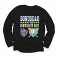 Baseball Ice Cream Drip Bonus Dad Of The Birthday Boy Youth Long Sleeve Tee
