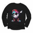 Baseball Ice Cream Drip Dabbing Sports Sprinkles For Boys Youth Long Sleeve Tee Baseball Ice Cream Drip Dabbing Sports Sprinkles For Boys Youth Long Sleeve Tee
