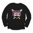 Baseball Ice Cream Drip Number 22 Player 22nd Birthday Youth Long Sleeve Tee Baseball Ice Cream Drip Number 22 Player 22nd Birthday Youth Long Sleeve Tee