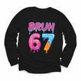 Baseball Ice Cream Drip Number 67 Player Or 67th Birthday Youth Long Sleeve Tee Baseball Ice Cream Drip Number 67 Player Or 67th Birthday Youth Long Sleeve Tee