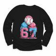 Baseball Ice Cream Drip Six Seven Gen Alpha Meme 67 Youth Long Sleeve Tee