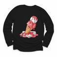 Baseball Ice Cream Drip Youth Strawberry Baseball Red Youth Long Sleeve Tee Baseball Ice Cream Drip Youth Strawberry Baseball Red Youth Long Sleeve Tee
