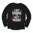 Baseball Joke Tee I Hit Bombs For Hot Moms Player Pitcher Youth Long Sleeve Tee Baseball Joke Tee I Hit Bombs For Hot Moms Player Pitcher Youth Long Sleeve Tee