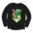 Baseball Life Style Ice Cream Drip Green Youth Long Sleeve Tee Baseball Life Style Ice Cream Drip Green Youth Long Sleeve Tee
