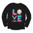 Baseball Love Drip Ice Cream Colorful Baseball Youth Long Sleeve Tee Baseball Love Drip Ice Cream Colorful Baseball Youth Long Sleeve Tee