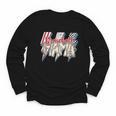 Baseball Mama Lightning Bolt Checkered Varsity Mother's Day Youth Long Sleeve Tee