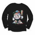 Baseball Mascot Attitude Graffiti Splash Bat Cap Youth Long Sleeve Tee Baseball Mascot Attitude Graffiti Splash Bat Cap Youth Long Sleeve Tee