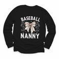 Baseball Nanny Baseball Coquette Bow Youth Long Sleeve Tee Baseball Nanny Baseball Coquette Bow Youth Long Sleeve Tee