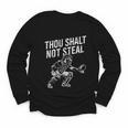 Baseball Player Catcher Thou Shalt Not Steal Coach Baseball Youth Long Sleeve Tee Baseball Player Catcher Thou Shalt Not Steal Coach Baseball Youth Long Sleeve Tee