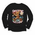 Baseball Player Christmas Gingerbread Smashing Through Snow Youth Long Sleeve Tee Baseball Player Christmas Gingerbread Smashing Through Snow Youth Long Sleeve Tee
