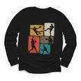 Baseball Player Collage Men Kids Coach Youth Boys Youth Long Sleeve Tee