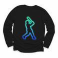 Baseball Player Graphic Youth Long Sleeve Tee