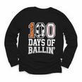 Baseball Soccer Basketball 100 Days Of School Youth Long Sleeve Tee
