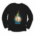 Baseball Splash Team Player For Kids Men Women Youth Long Sleeve Tee
