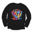 Baseball Stuff Six Seven 67 Ice Cream Drip 6 7 Baseball Kids Youth Long Sleeve Tee