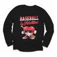 Baseball Is My Valentine Shirt Heart Drip Baseball Lovers Youth Long Sleeve Tee