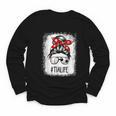 Bleached Tia Life Soccer Messy Bun Baseball Game Day Youth Long Sleeve Tee Bleached Tia Life Soccer Messy Bun Baseball Game Day Youth Long Sleeve Tee