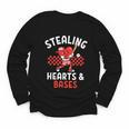 Boys Baseball Valentines Day Stealing Hearts Valentine Kids Youth Long Sleeve Tee Boys Baseball Valentines Day Stealing Hearts Valentine Kids Youth Long Sleeve Tee