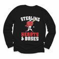 Boys Baseball Valentines Shirt Sterling Hearts Baseball Youth Long Sleeve Tee Boys Baseball Valentines Shirt Sterling Hearts Baseball Youth Long Sleeve Tee
