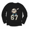 Boys Kids 67 Six Seven Sunglasses Dabbing Baseball Lover Youth Long Sleeve Tee