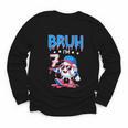 Bruh I'm 7 Baseball Ice Cream Drip It's My 7th Birthday Youth Long Sleeve Tee Bruh I'm 7 Baseball Ice Cream Drip It's My 7th Birthday Youth Long Sleeve Tee